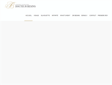 Tablet Screenshot of docteurbesins.com